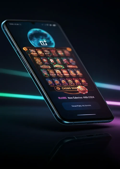 Interface de jeu colorée de Nevada Win Casino présentant des machines à sous populaires et un bonus de bienvenue attrayant